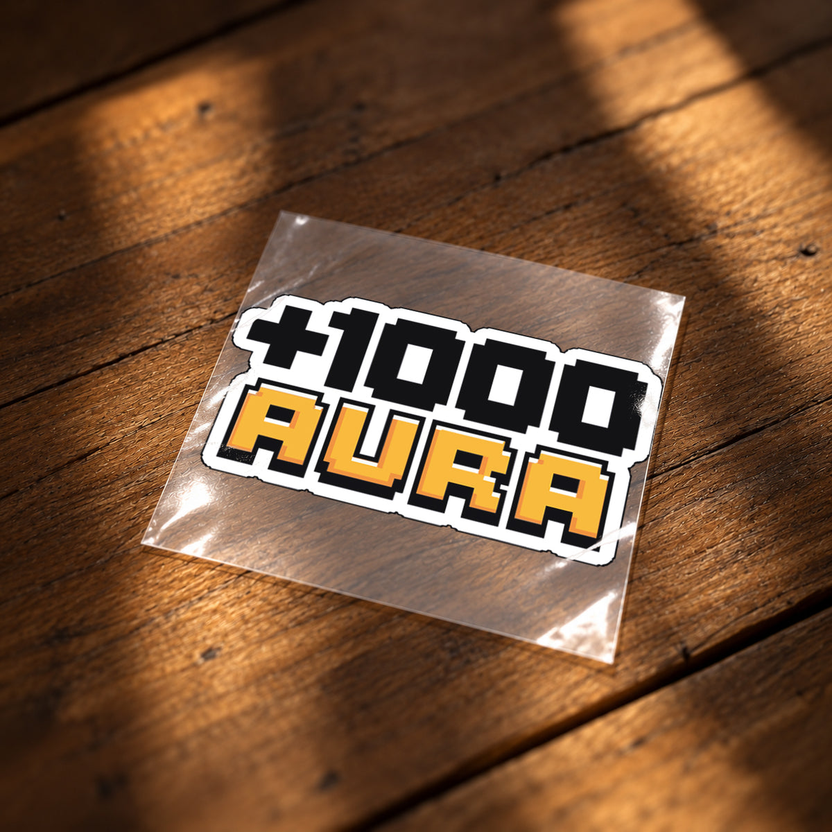 1000 Aura Iron-On Patch | Gen Z Meme T-Shirt Patch