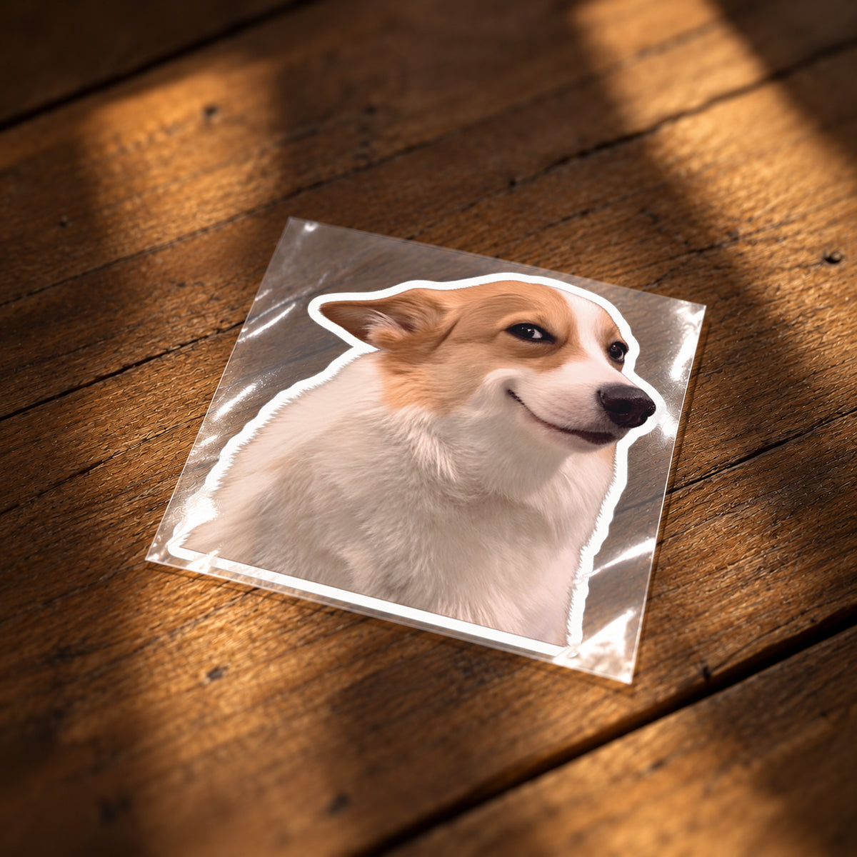 Smiling Corgi Iron-On Patch | Cute Dog T-Shirt Patch