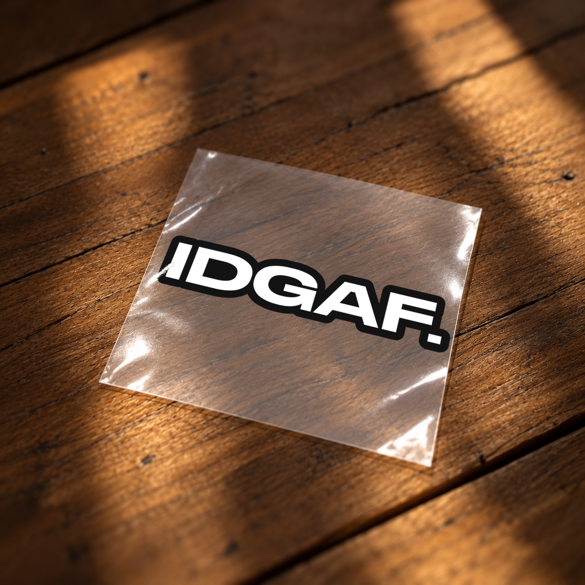 IDGAF Iron on Patch