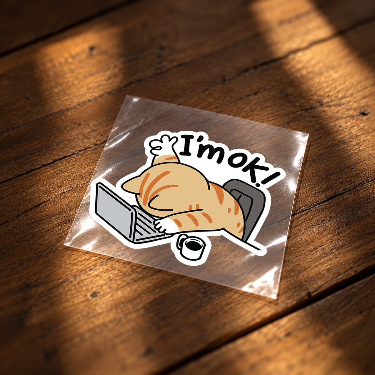 I'm Okay Cat Iron on Patches