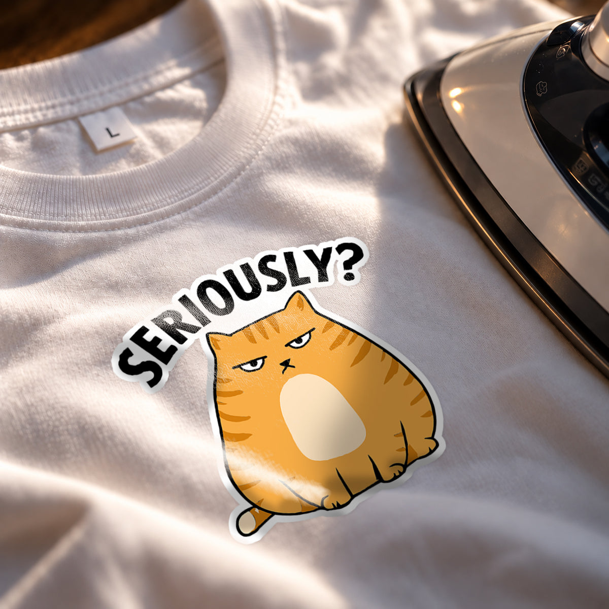 Seriously? Cat Iron on Patch | Pet Patch