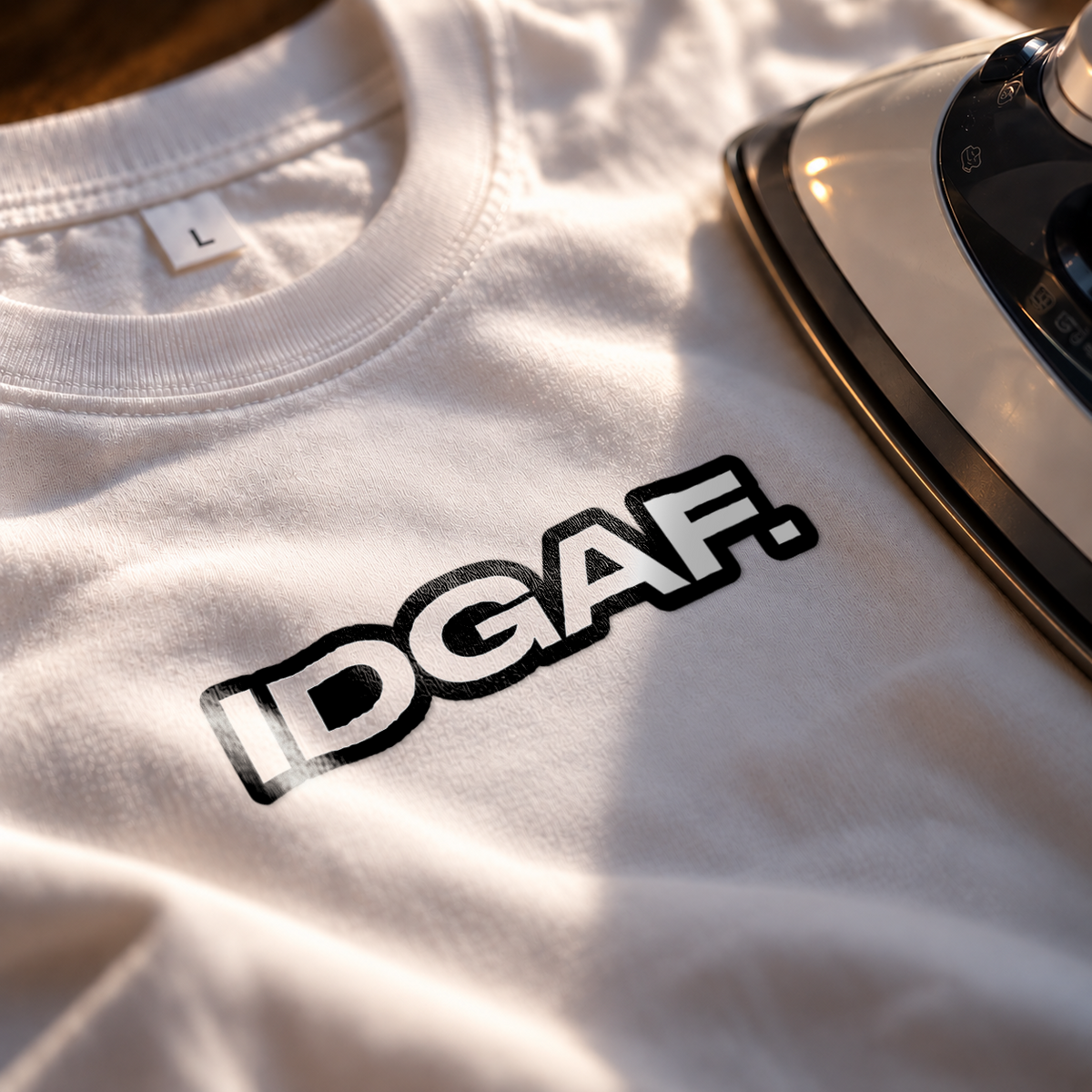 IDGAF Iron on Patch