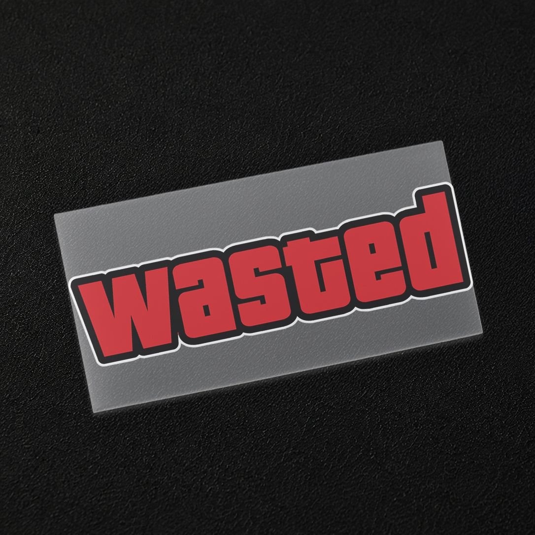 Wasted Iron On Patch