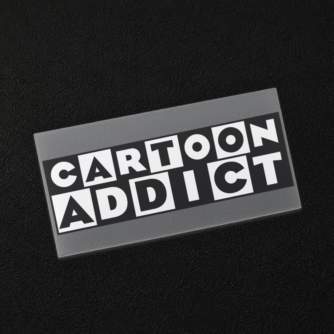 Cartoon Addict Iron On Patch