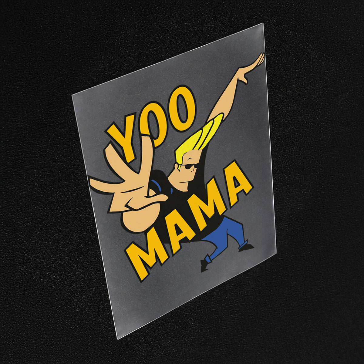 Johnny Bravo Yoo Mama Iron On Patch