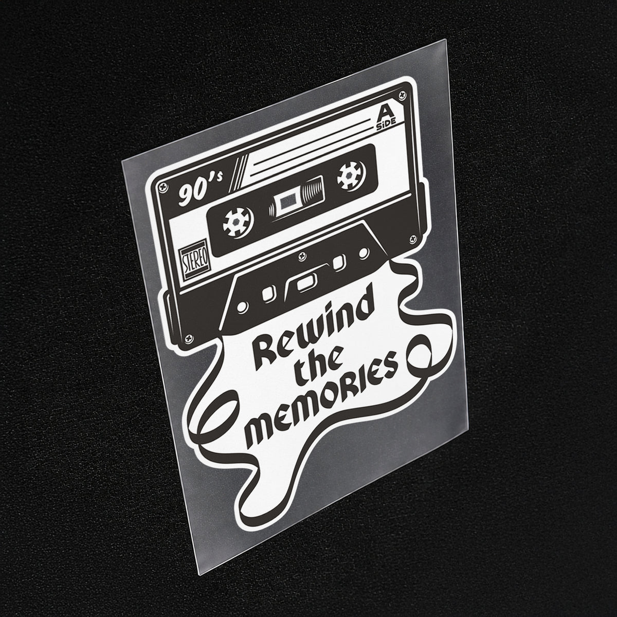 Rewind the Memories Iron On Patch