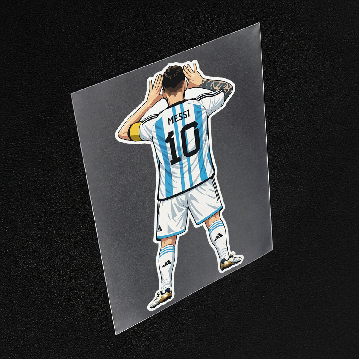 Messi ¿Qué Mirás, Bobo? Iron On Patch