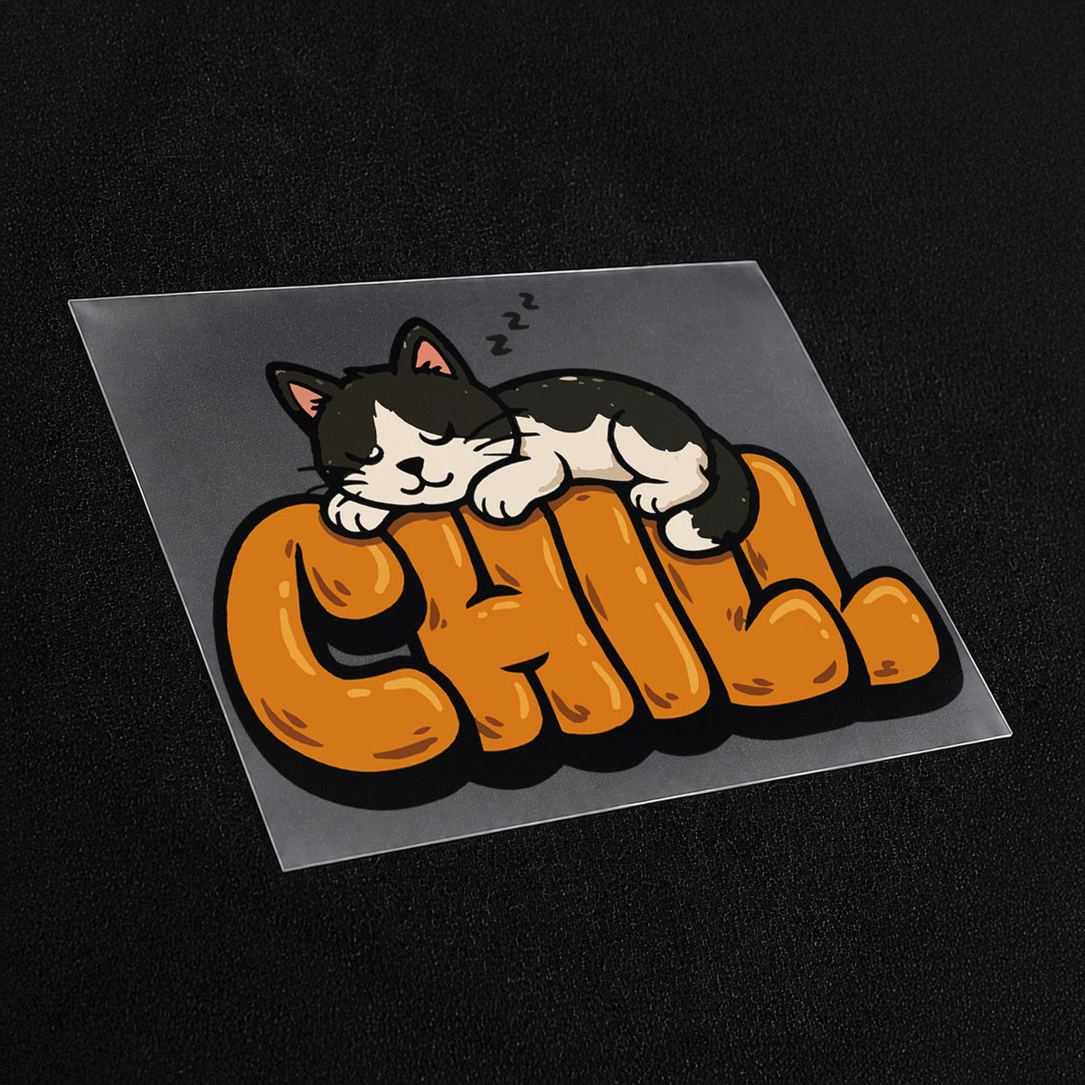 Chill Cat Iron On Patch