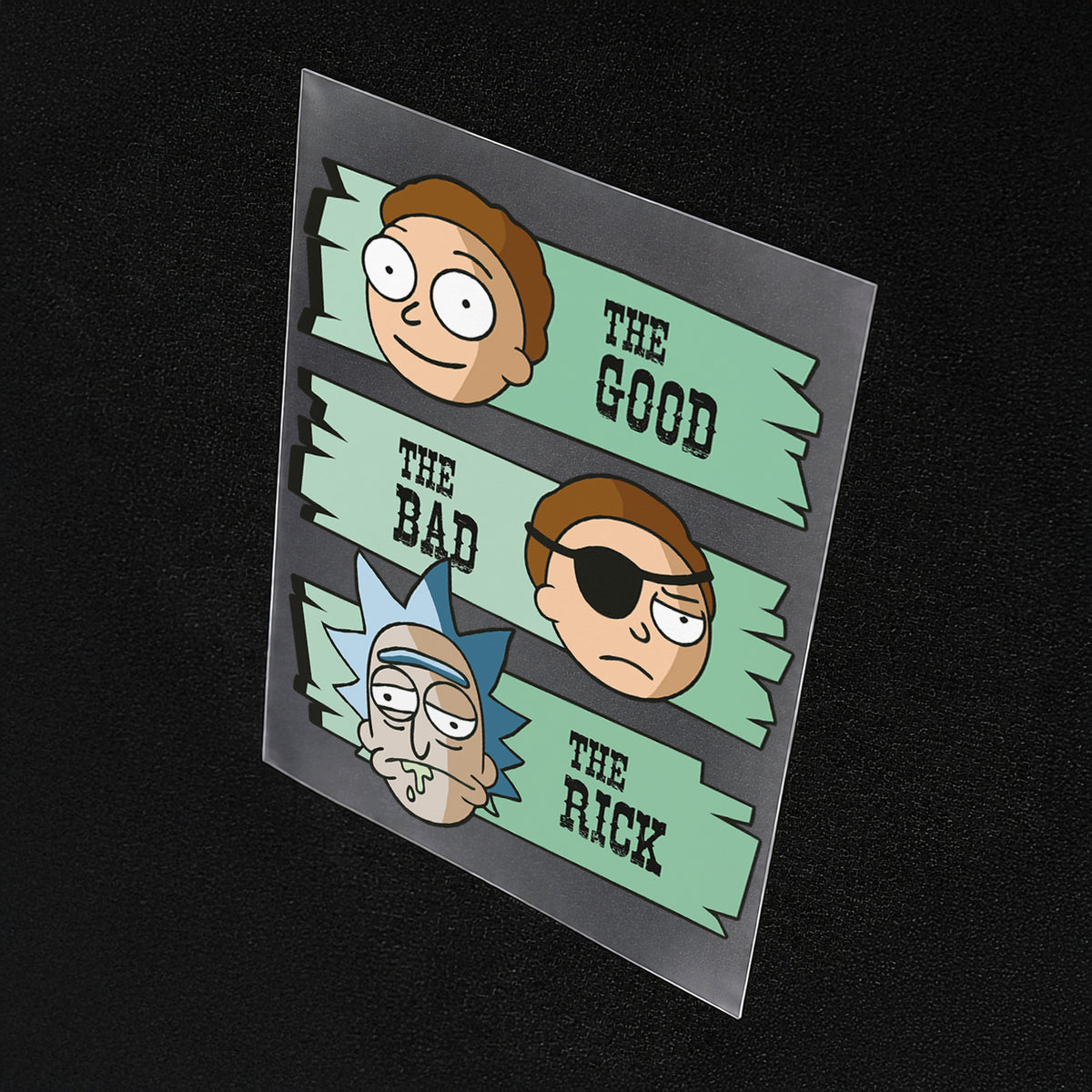 The Good, The Bad and The Rick Iron On Patch