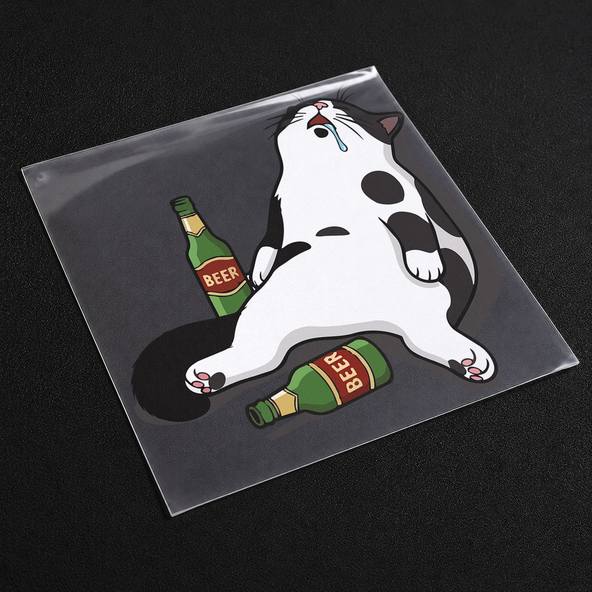 Beer Meowtdown Iron On Patch