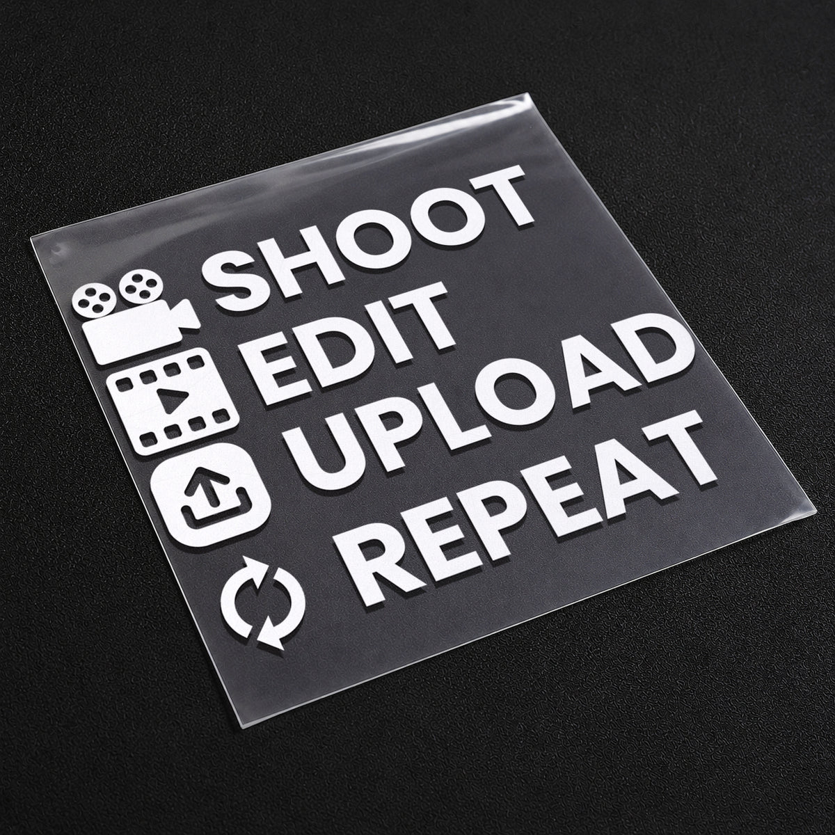 Shoot • Edit • Upload • Repeat Iron On Patch