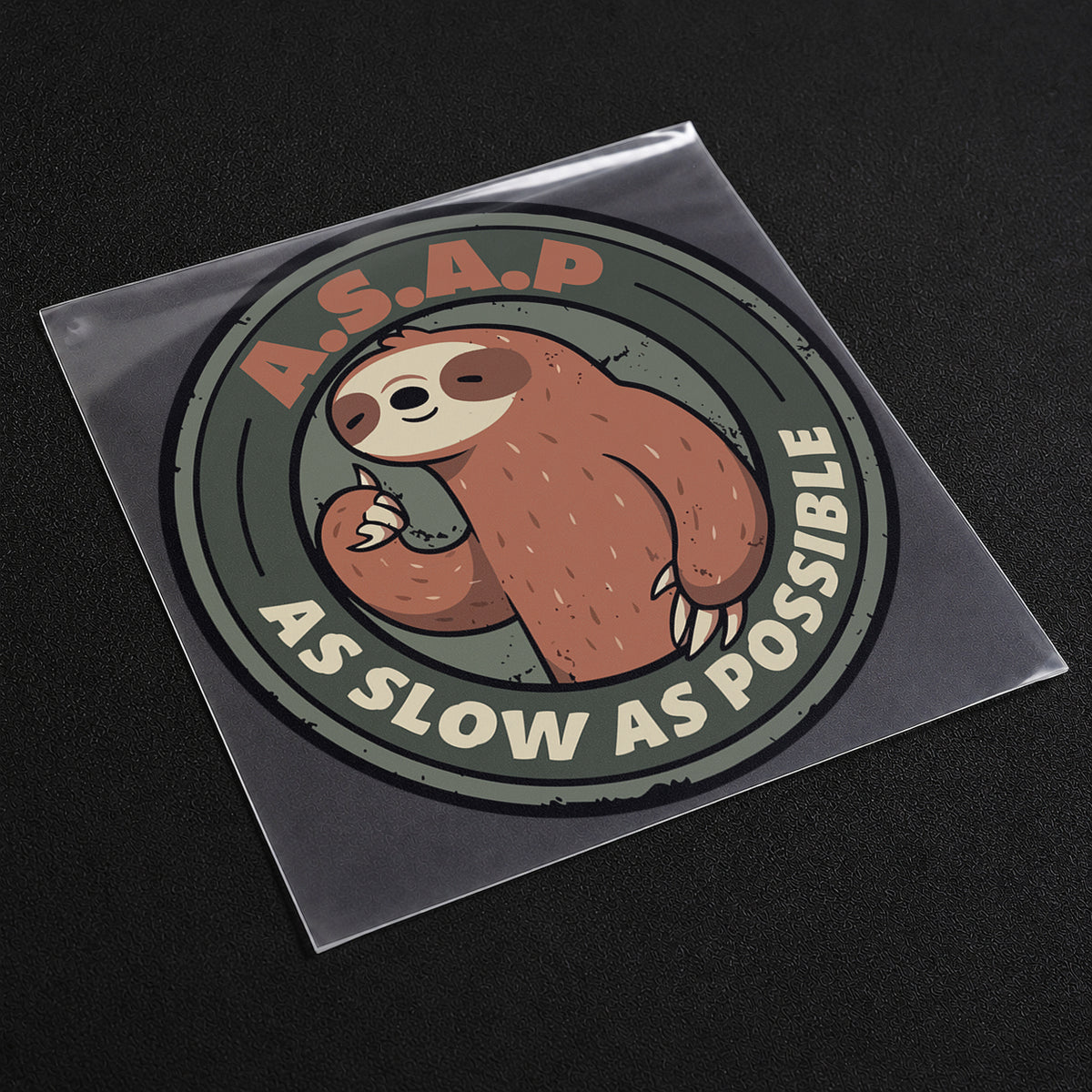 A.S.A.P. – As Slow As Possible Iron On Patch