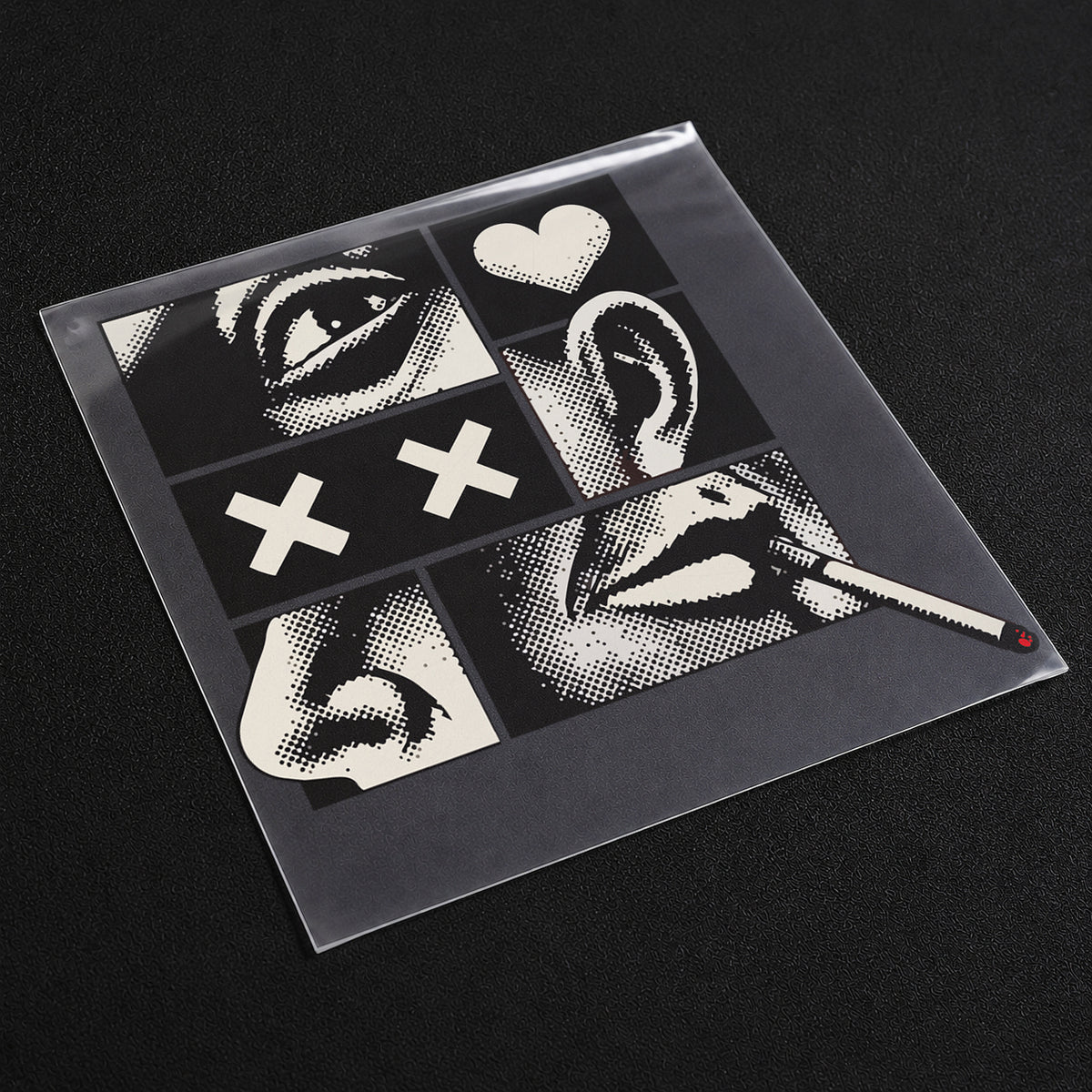 Black & White Chaos Iron On Patch