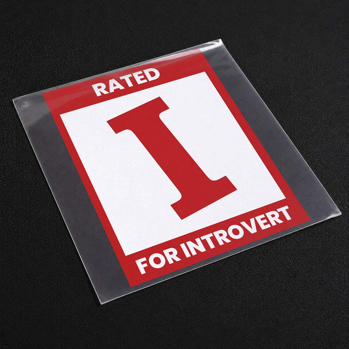 Rated I – For Introverts Iron On Patch