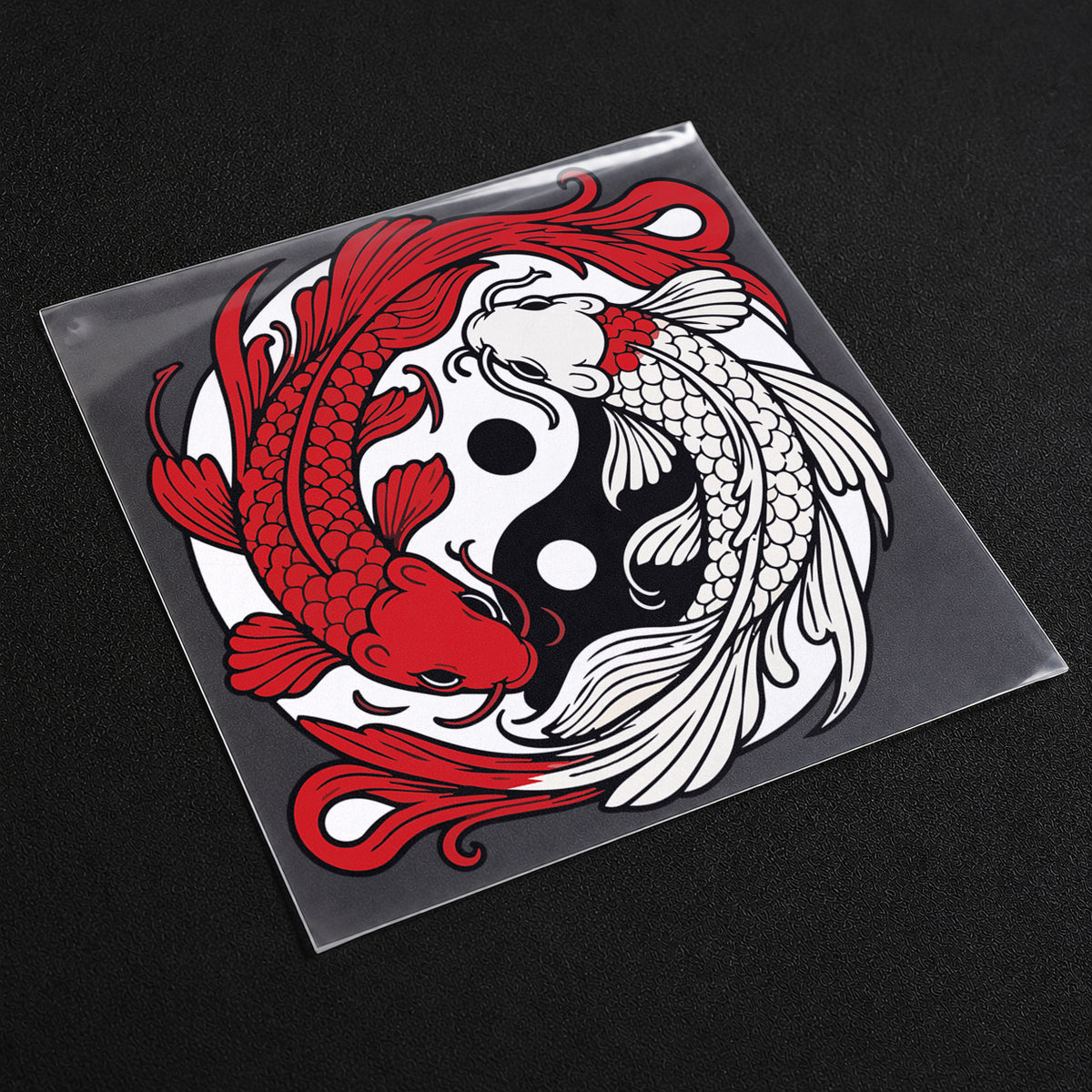 Yin Yang Koi Fish Iron-On Patch