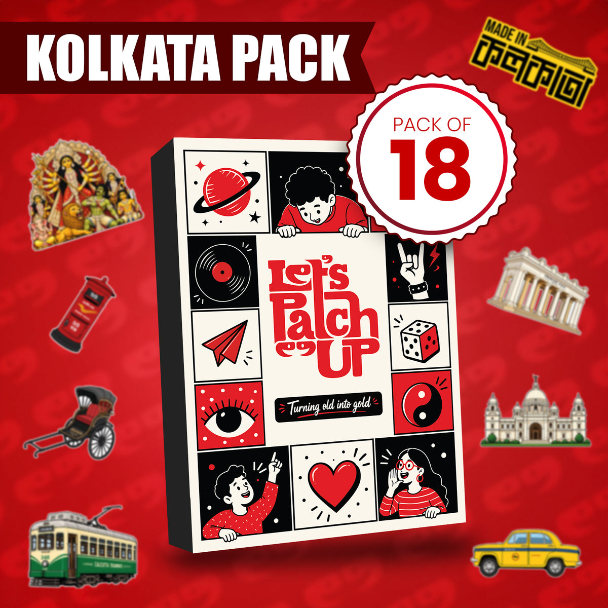 The Ultimate Kolkata Pack Iron On Patch