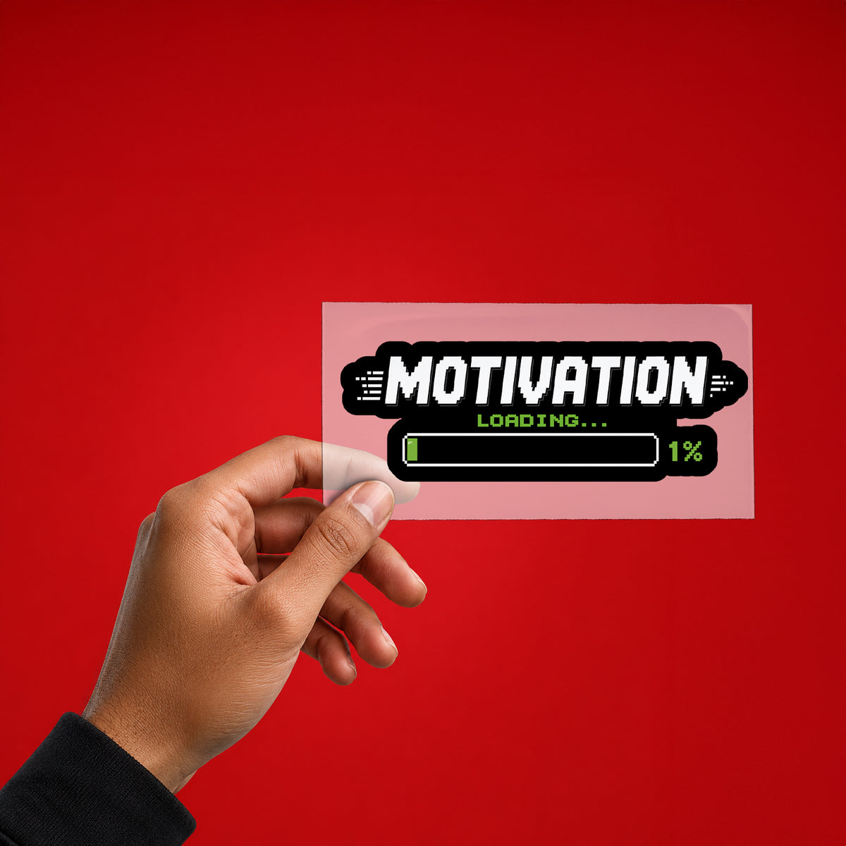 Motivation Loading Iron On Patch