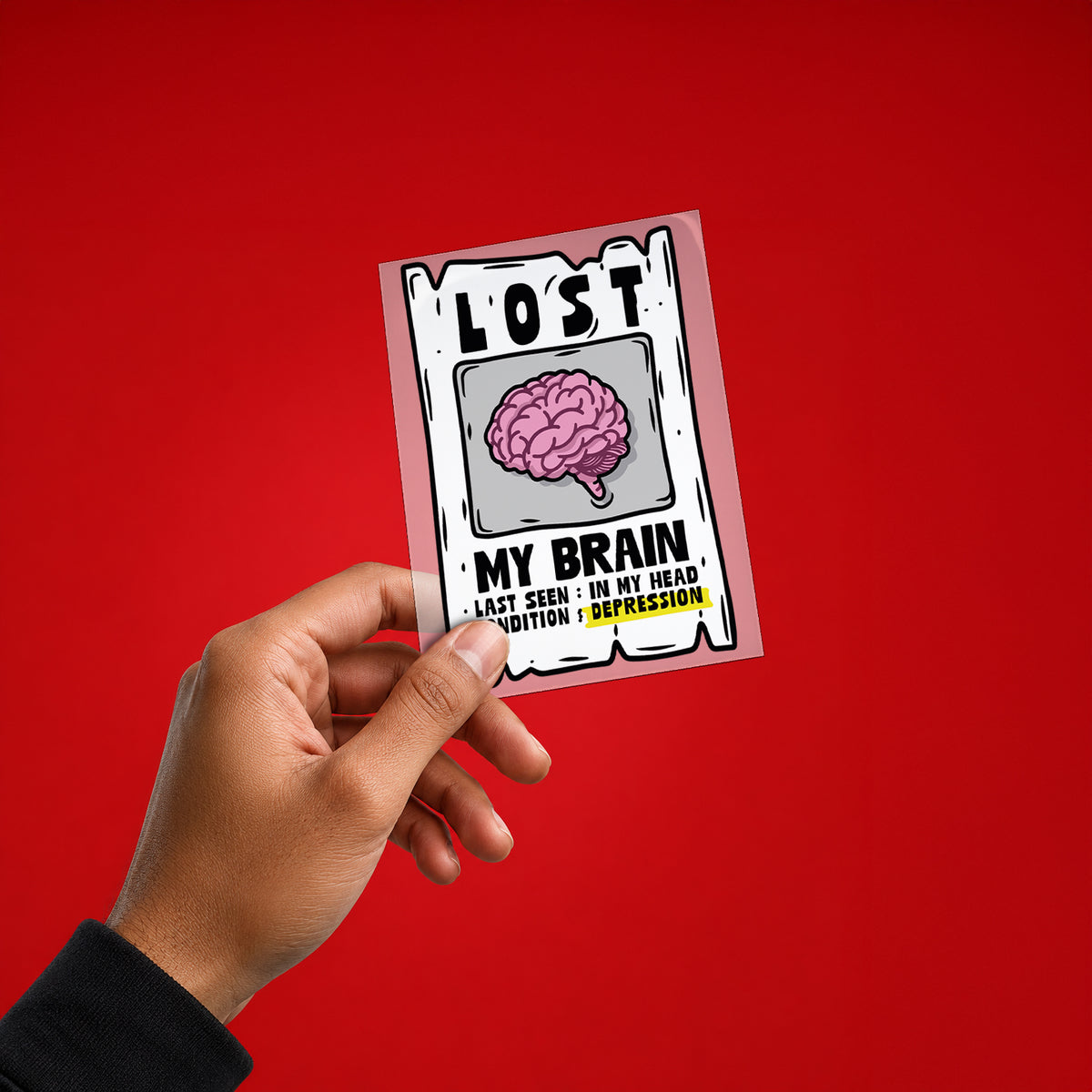 Lost My Brain Iron On Patch