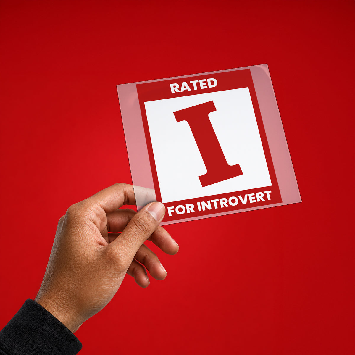 Rated I – For Introverts Iron On Patch