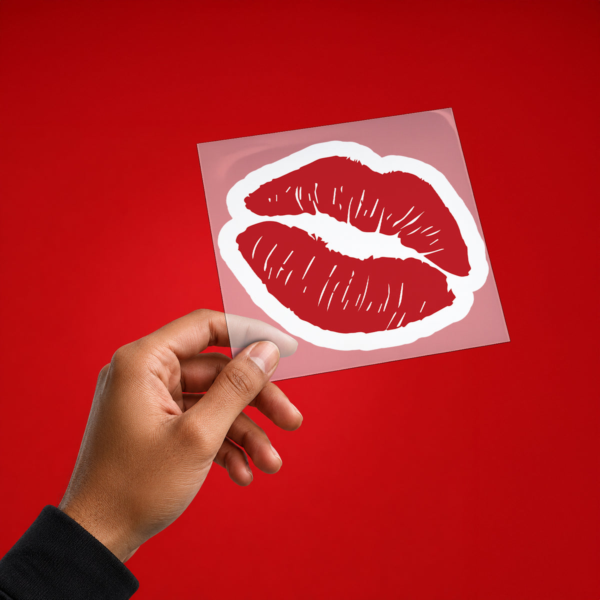 Red Lips Iron-On Patch