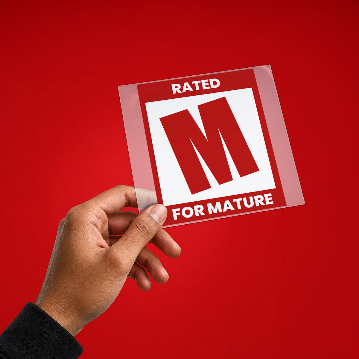 Rated M – For Mature Iron On Patch