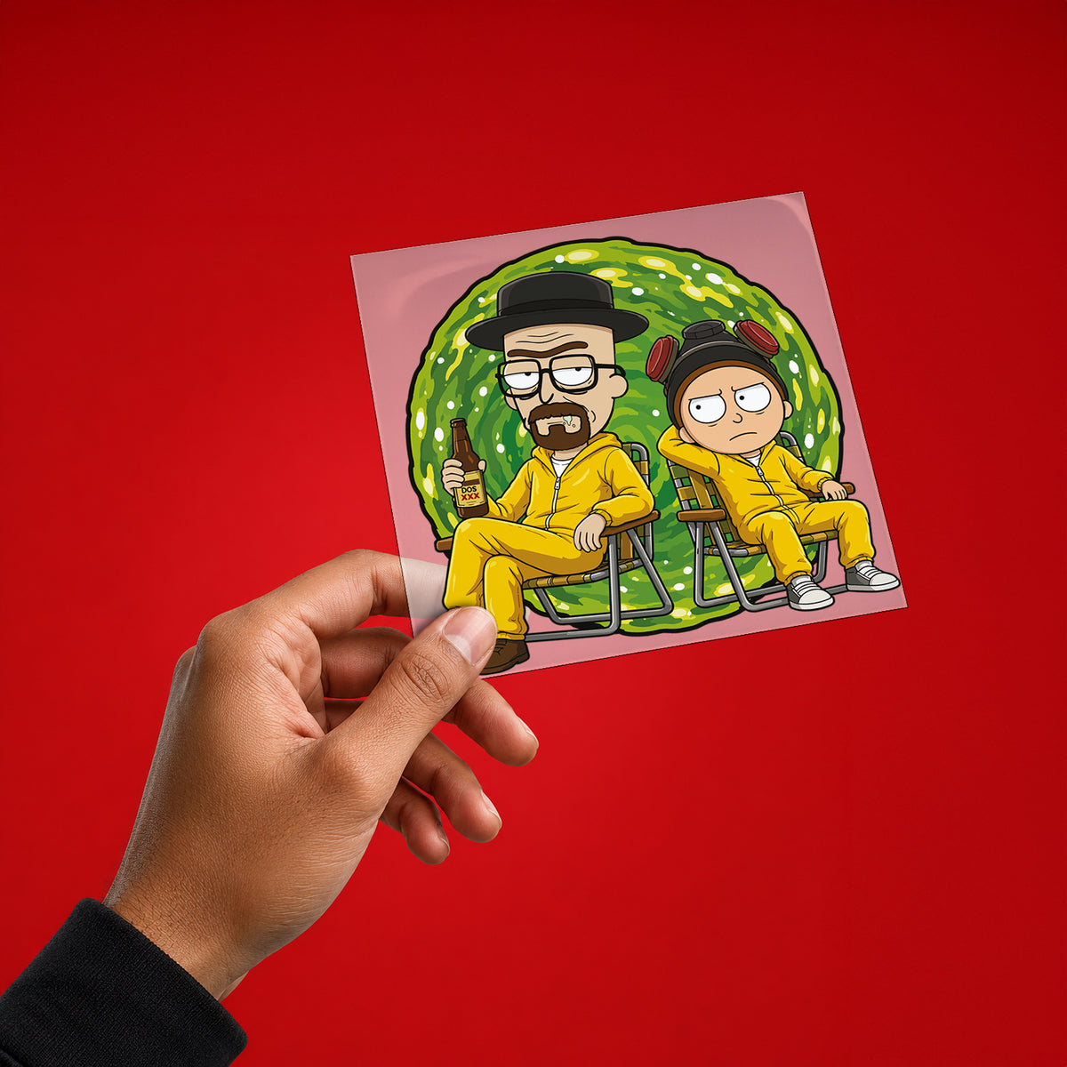 Breaking Bad X Rick & Morty Iron On Patch