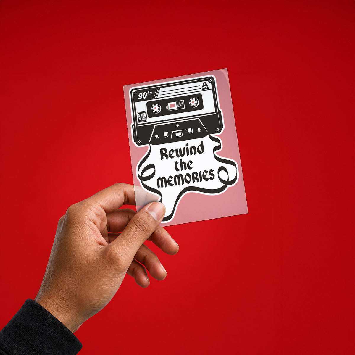 Rewind the Memories Iron On Patch