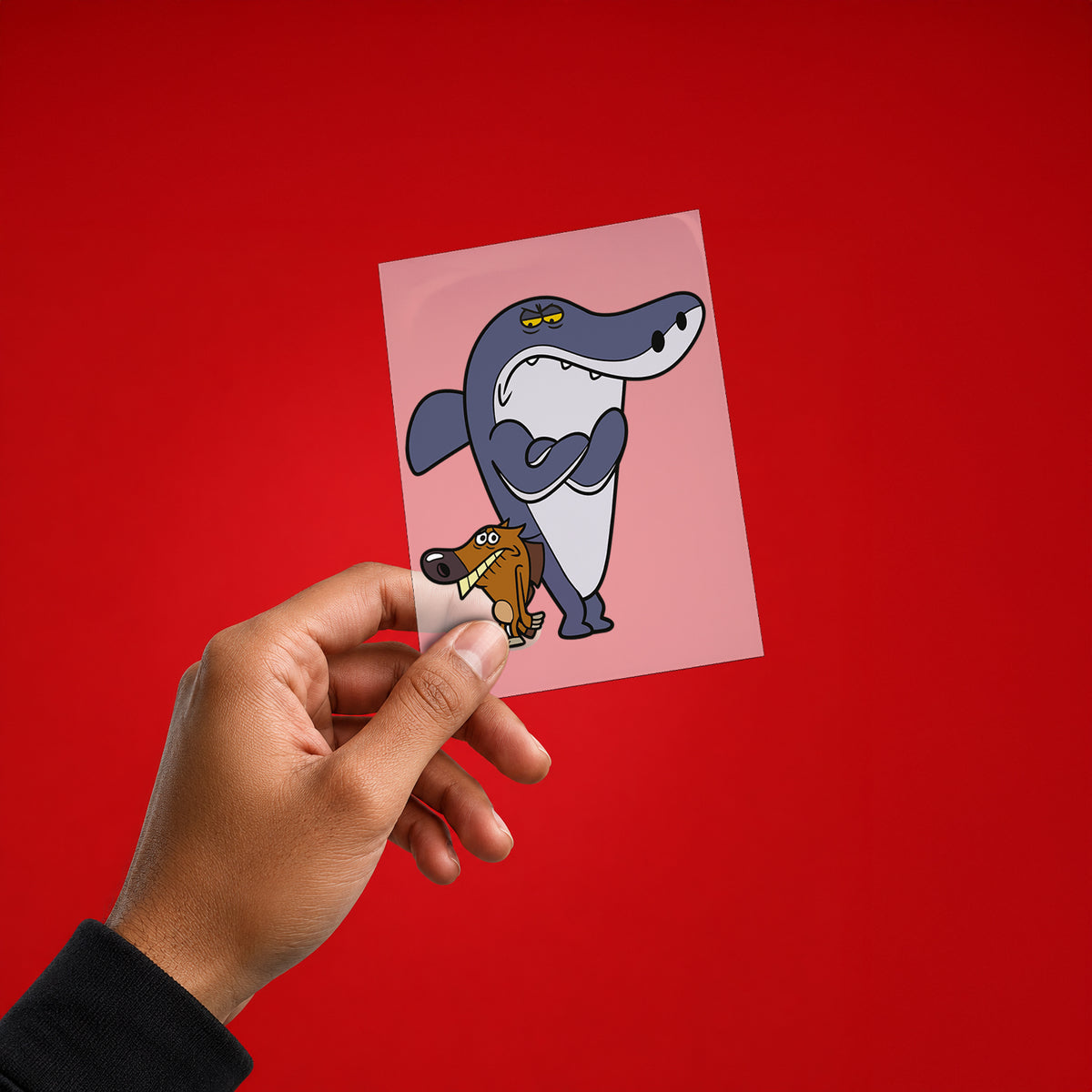 Courage Meets Sharky Iron On Patch