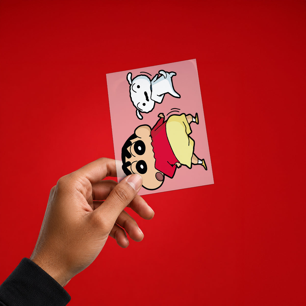 Shin Chan & Shiro Shuffle Iron-On Patch
