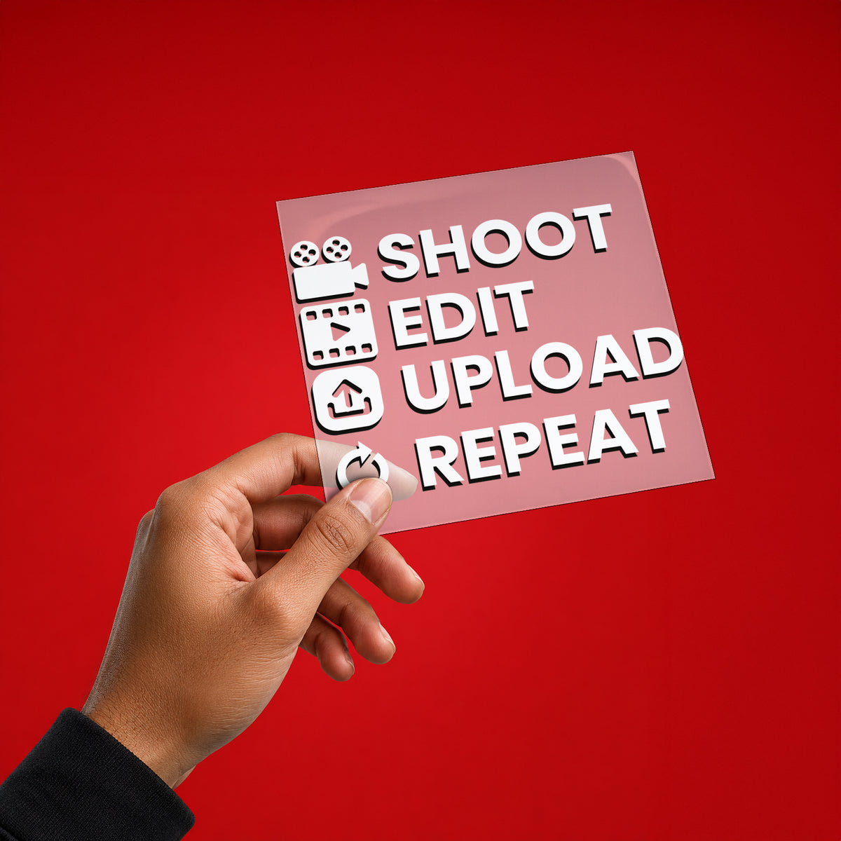 Shoot • Edit • Upload • Repeat Iron On Patch