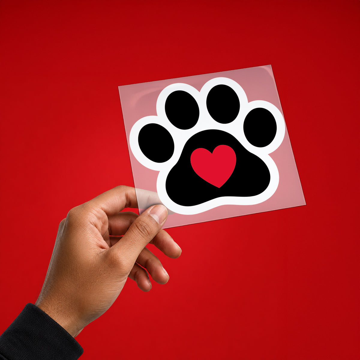 Paw Prints & Heartbeats Iron On Patch