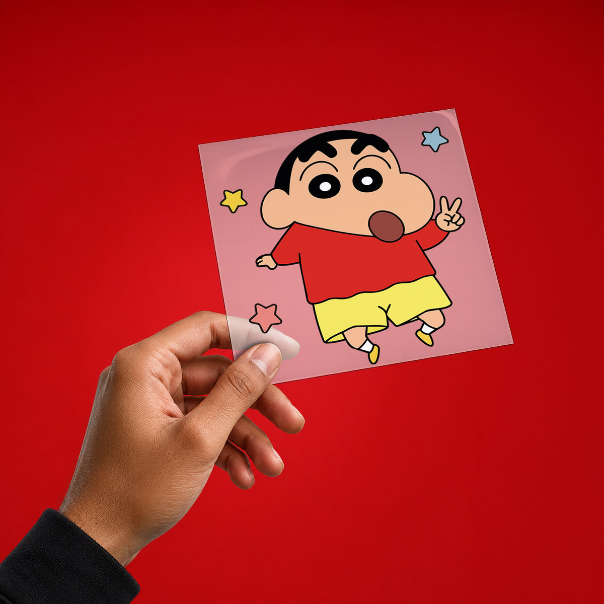 Shin Chan Vibe Check Iron On patch