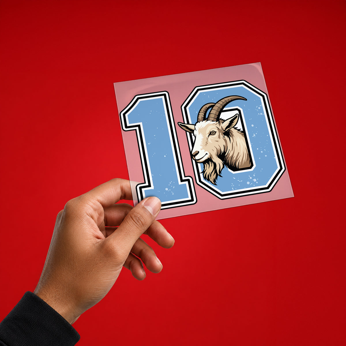 Messi GOAT Number 10 Iron On Patch