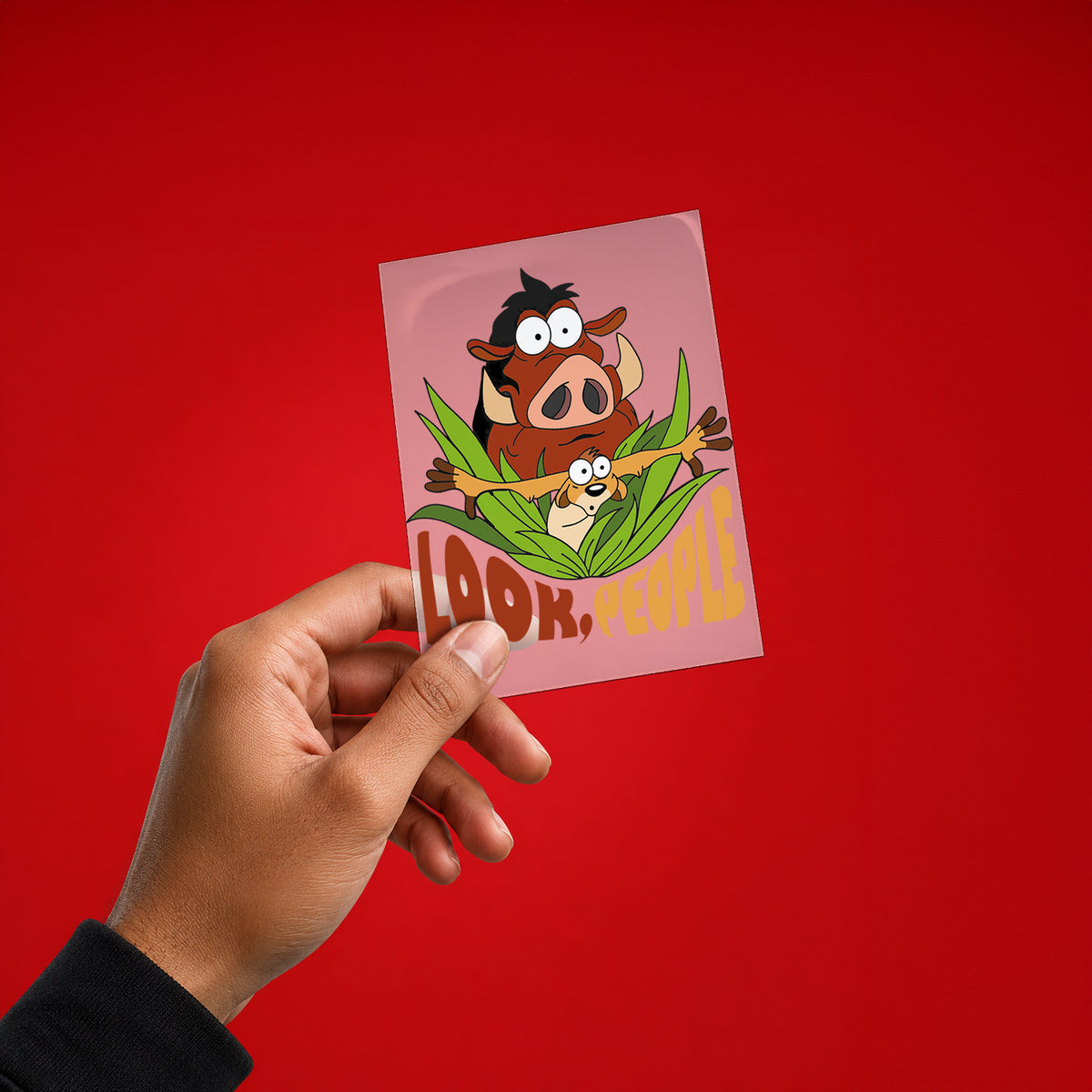 Timon & Pumbaa Look, People! Iron-On Patch