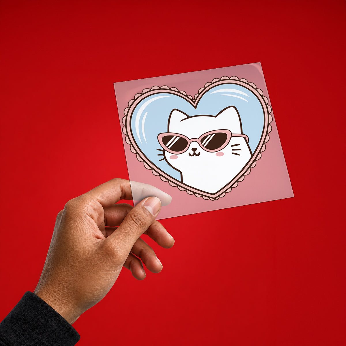 Cat Love Iron On Patch