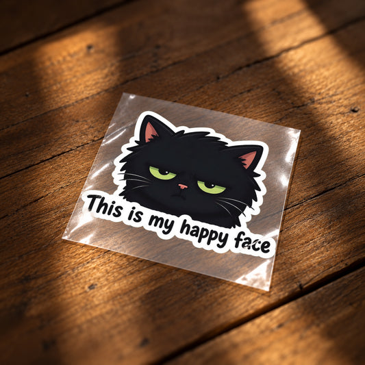 This Is My Happy Face Iron-On Patch