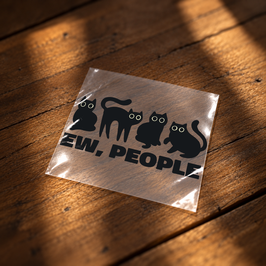 Ew, People Iron on Patch | Cats