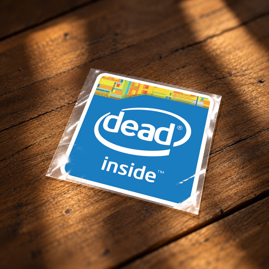 Dead Inside Iron-On Patch | Funny Mood T-Shirt Patch