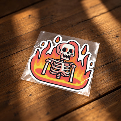 Abstract Skeleton Iron-On Patch