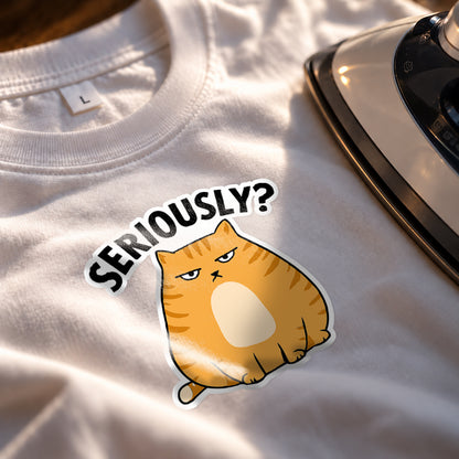 Seriously? Cat Iron on Patch | Pet Patch
