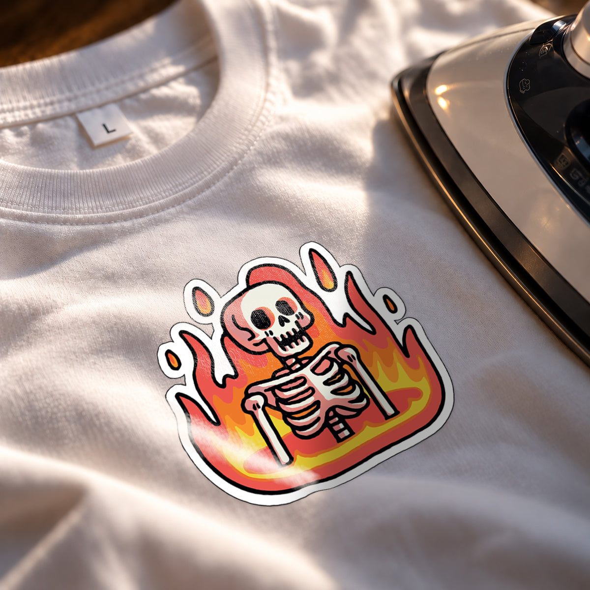 Abstract Skeleton Iron-On Patch