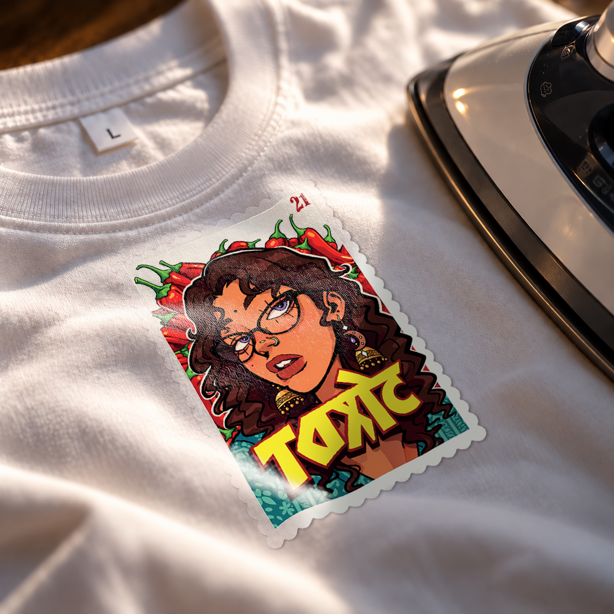 Toxic Iron-On Patch | Funny Warning T-Shirt Patch