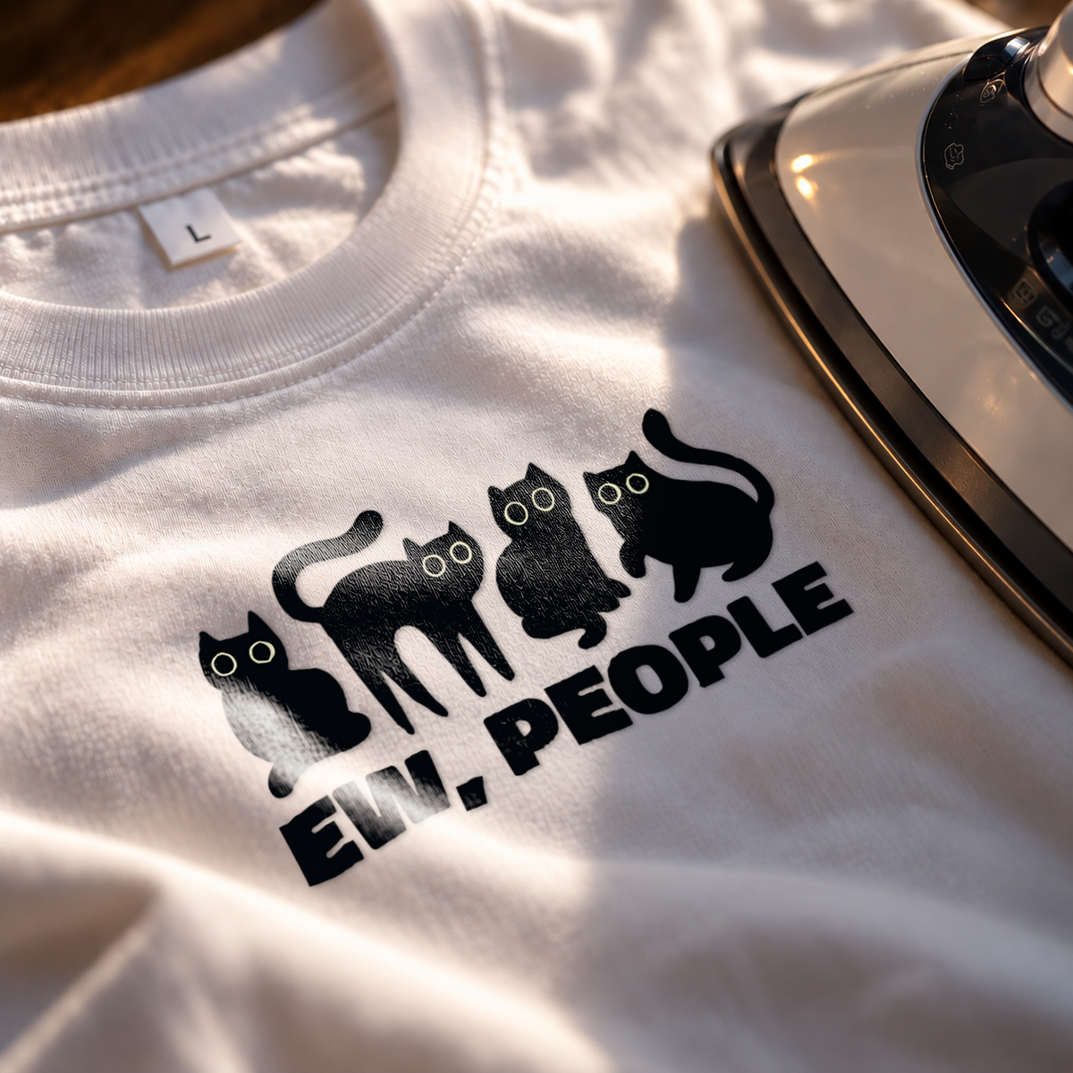 Ew, People Iron on Patch | Cats