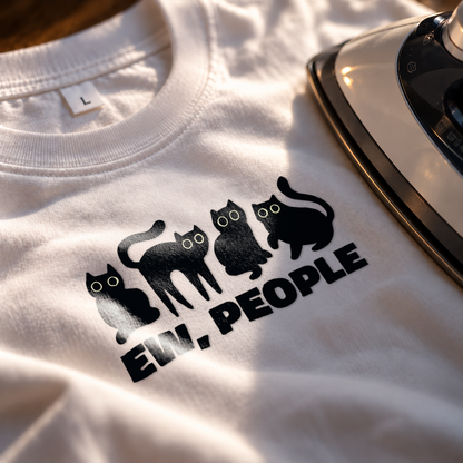 Ew, People Iron on Patch | Cats