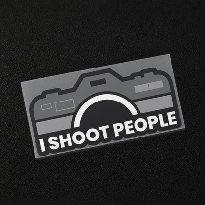 I Shoot People Photographer Iron On Patch