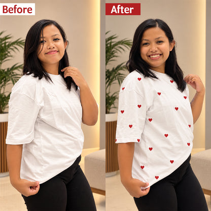Red Heart Iron-On Patch (SET OF 48 PATCHES )