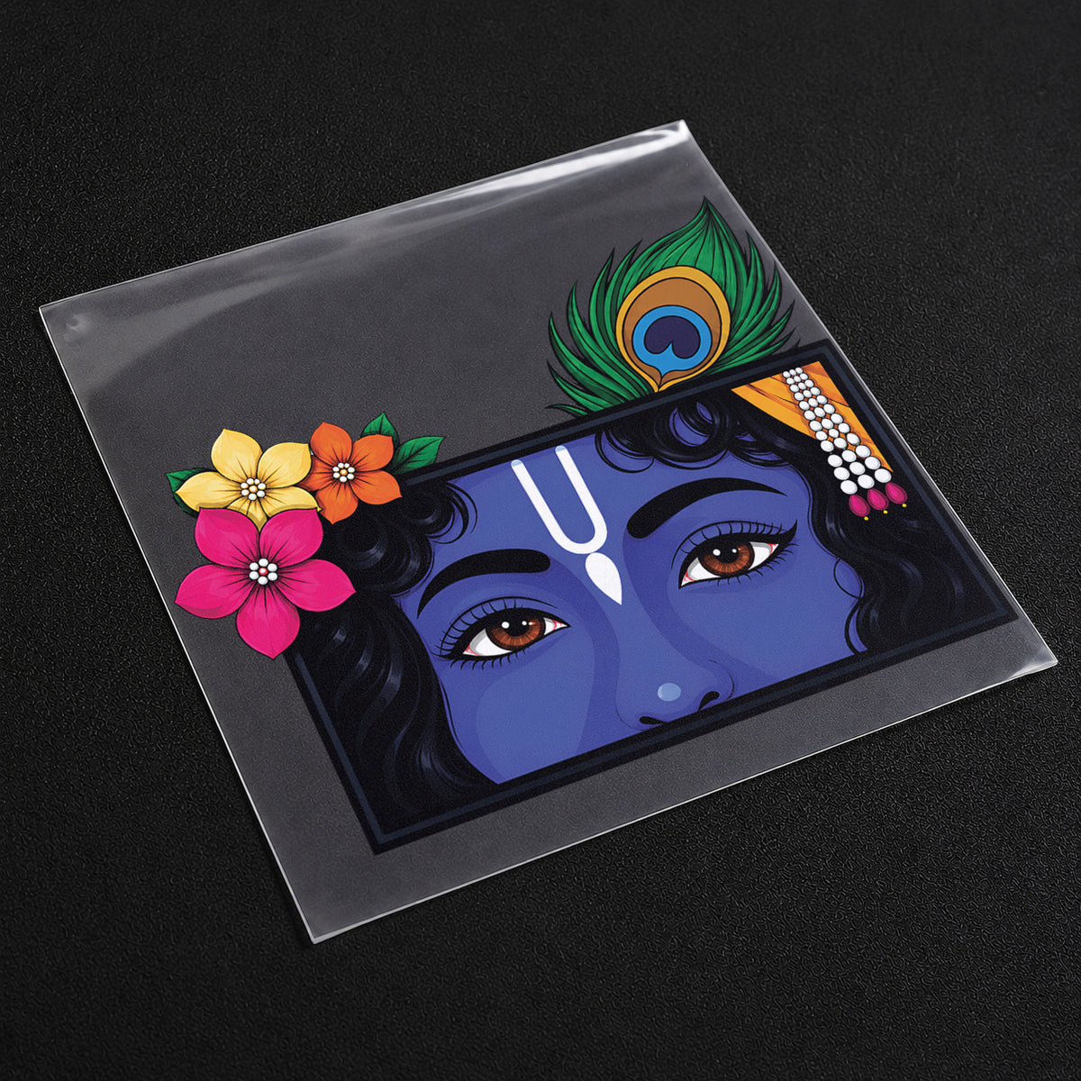 Lord Krishna Eyes Iron-On Patch