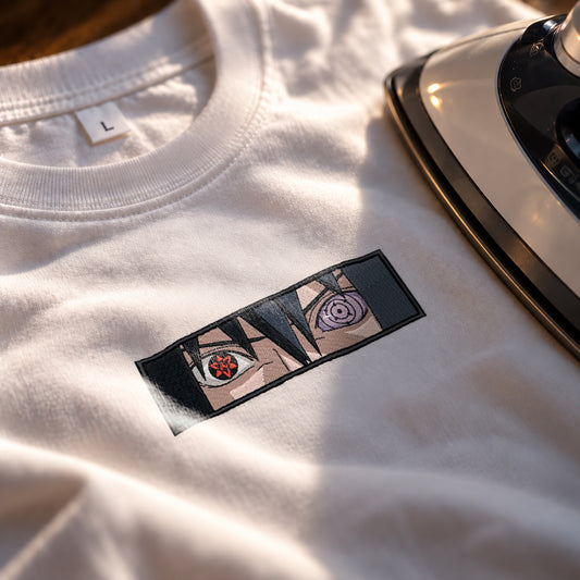 Sasuke Uchiha Eyes Iron-On Patch | Naruto Anime T-Shirt Patch