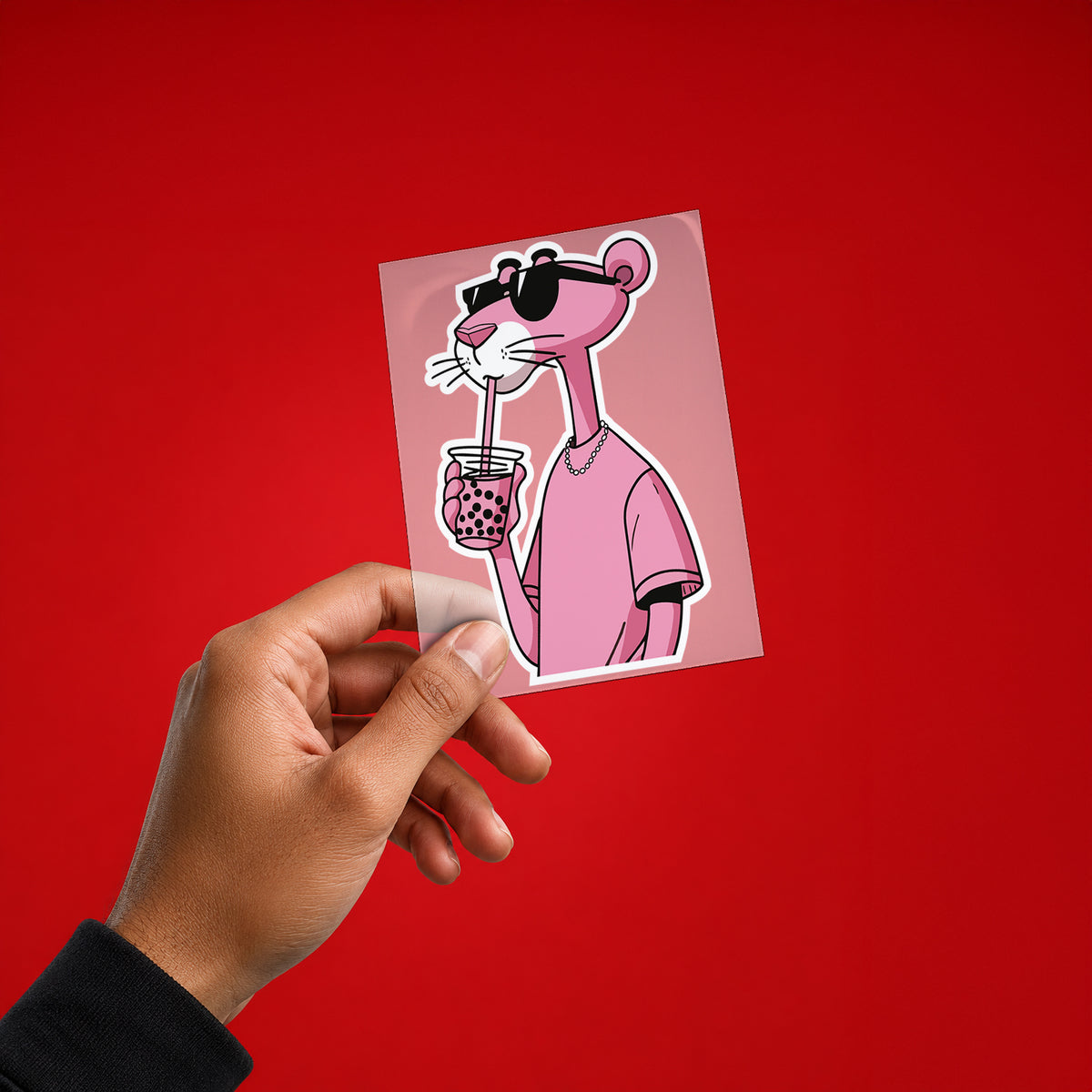 Pink Panther Iron On Patch