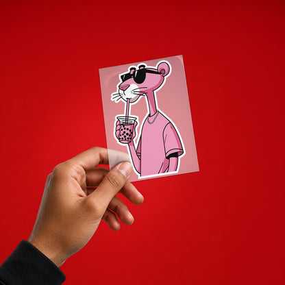 Pink Panther Iron On Patch